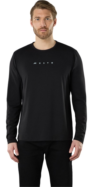 2025 Musto Hombres Evo Fast Dry Camiseta De Manga Larga 84200 - Black